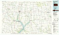 Blue Rapids Kansas Historical topographic map, 1:100000 scale, 30 X 60 Minute, Year 1986
