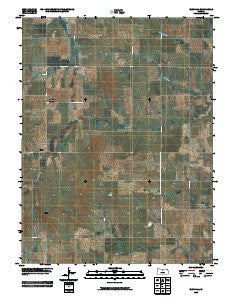 Blue Hill Kansas Historical topographic map, 1:24000 scale, 7.5 X 7.5 Minute, Year 2009