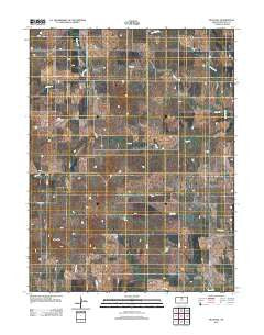 Blue Hill Kansas Historical topographic map, 1:24000 scale, 7.5 X 7.5 Minute, Year 2012