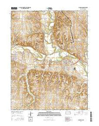 Blue Rapids Kansas Current topographic map, 1:24000 scale, 7.5 X 7.5 Minute, Year 2016