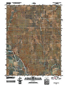Blue Rapids NE Kansas Historical topographic map, 1:24000 scale, 7.5 X 7.5 Minute, Year 2009