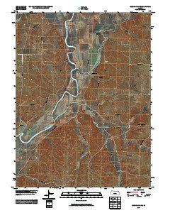 Blue Rapids SE Kansas Historical topographic map, 1:24000 scale, 7.5 X 7.5 Minute, Year 2009