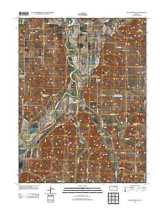 Blue Rapids SE Kansas Historical topographic map, 1:24000 scale, 7.5 X 7.5 Minute, Year 2012