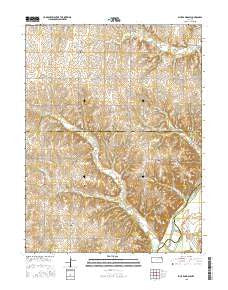 Blue Rapids SW Kansas Current topographic map, 1:24000 scale, 7.5 X 7.5 Minute, Year 2015