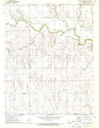 Bluff City West Kansas Historical topographic map, 1:24000 scale, 7.5 X 7.5 Minute, Year 1971