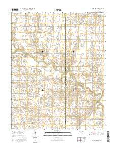 Bluff City East Kansas Current topographic map, 1:24000 scale, 7.5 X 7.5 Minute, Year 2015