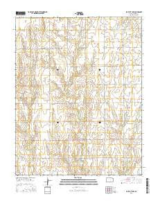 Bluff City NW Kansas Current topographic map, 1:24000 scale, 7.5 X 7.5 Minute, Year 2015