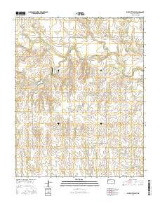 Bluff City West Kansas Current topographic map, 1:24000 scale, 7.5 X 7.5 Minute, Year 2015