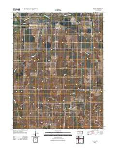 Bogue Kansas Historical topographic map, 1:24000 scale, 7.5 X 7.5 Minute, Year 2012