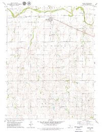 Bogue Kansas Historical topographic map, 1:24000 scale, 7.5 X 7.5 Minute, Year 1979