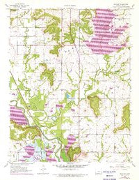 Boicourt Kansas Historical topographic map, 1:24000 scale, 7.5 X 7.5 Minute, Year 1957