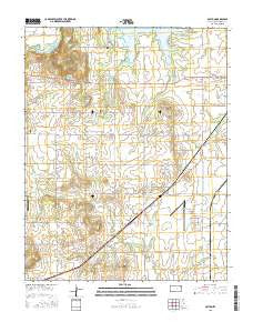 Bolton Kansas Current topographic map, 1:24000 scale, 7.5 X 7.5 Minute, Year 2015