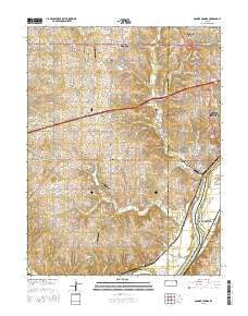 Bonner Springs Kansas Current topographic map, 1:24000 scale, 7.5 X 7.5 Minute, Year 2015