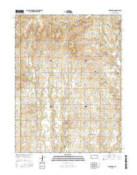 Brantford Kansas Current topographic map, 1:24000 scale, 7.5 X 7.5 Minute, Year 2015
