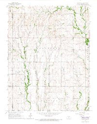 Brantford Kansas Historical topographic map, 1:24000 scale, 7.5 X 7.5 Minute, Year 1965