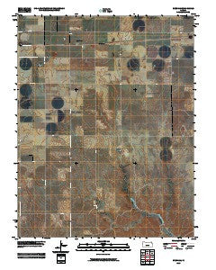 Brenham Kansas Historical topographic map, 1:24000 scale, 7.5 X 7.5 Minute, Year 2009