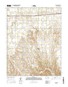 Brenham Kansas Current topographic map, 1:24000 scale, 7.5 X 7.5 Minute, Year 2015