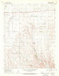 Brenham Kansas Historical topographic map, 1:24000 scale, 7.5 X 7.5 Minute, Year 1968
