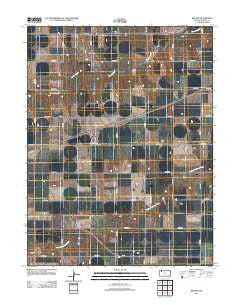 Breton Kansas Historical topographic map, 1:24000 scale, 7.5 X 7.5 Minute, Year 2012