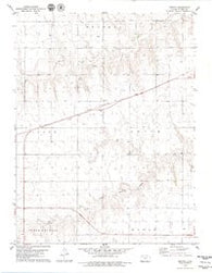 Breton Kansas Historical topographic map, 1:24000 scale, 7.5 X 7.5 Minute, Year 1979