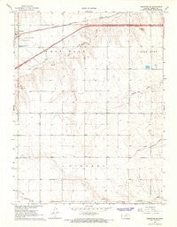 Brewster SE Kansas Historical topographic map, 1:24000 scale, 7.5 X 7.5 Minute, Year 1966