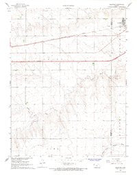 Brewster Kansas Historical topographic map, 1:24000 scale, 7.5 X 7.5 Minute, Year 1966
