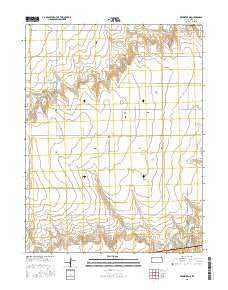 Brewster NE Kansas Current topographic map, 1:24000 scale, 7.5 X 7.5 Minute, Year 2015