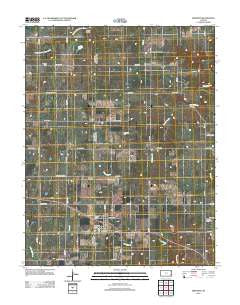 Bronson Kansas Historical topographic map, 1:24000 scale, 7.5 X 7.5 Minute, Year 2012