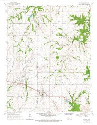 Bronson Kansas Historical topographic map, 1:24000 scale, 7.5 X 7.5 Minute, Year 1966