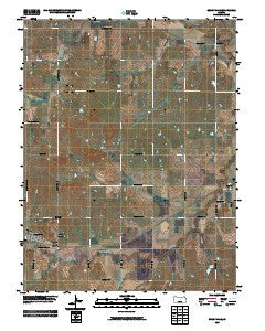 Brookville Kansas Historical topographic map, 1:24000 scale, 7.5 X 7.5 Minute, Year 2009