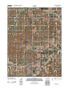 Brookville Kansas Historical topographic map, 1:24000 scale, 7.5 X 7.5 Minute, Year 2012