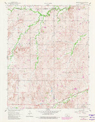 Brookville SW Kansas Historical topographic map, 1:24000 scale, 7.5 X 7.5 Minute, Year 1957