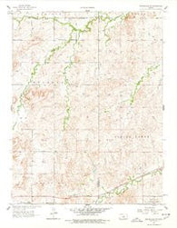 Brookville SW Kansas Historical topographic map, 1:24000 scale, 7.5 X 7.5 Minute, Year 1957
