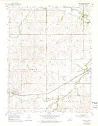 Brookville Kansas Historical topographic map, 1:24000 scale, 7.5 X 7.5 Minute, Year 1955