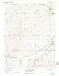 Brookville Kansas Historical topographic map, 1:24000 scale, 7.5 X 7.5 Minute, Year 1955