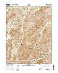 Brookville SW Kansas Current topographic map, 1:24000 scale, 7.5 X 7.5 Minute, Year 2015
