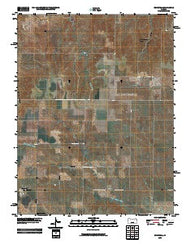 Brownell Kansas Historical topographic map, 1:24000 scale, 7.5 X 7.5 Minute, Year 2009