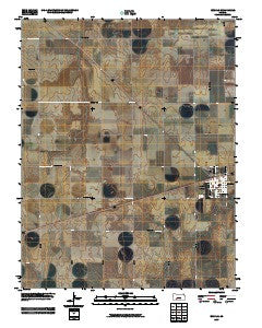 Bucklin Kansas Historical topographic map, 1:24000 scale, 7.5 X 7.5 Minute, Year 2009