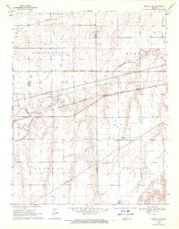 Bucklin SE Kansas Historical topographic map, 1:24000 scale, 7.5 X 7.5 Minute, Year 1969