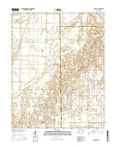Bucklin NE Kansas Current topographic map, 1:24000 scale, 7.5 X 7.5 Minute, Year 2015