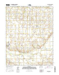 Bucklin NW Kansas Current topographic map, 1:24000 scale, 7.5 X 7.5 Minute, Year 2016