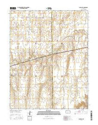 Bucklin SE Kansas Current topographic map, 1:24000 scale, 7.5 X 7.5 Minute, Year 2015