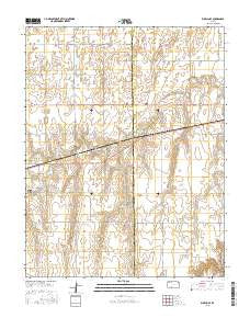 Bucklin SE Kansas Current topographic map, 1:24000 scale, 7.5 X 7.5 Minute, Year 2015