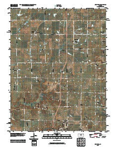 Bucyrus Kansas Historical topographic map, 1:24000 scale, 7.5 X 7.5 Minute, Year 2010