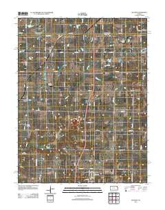 Bucyrus Kansas Historical topographic map, 1:24000 scale, 7.5 X 7.5 Minute, Year 2012
