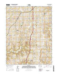 Bucyrus Kansas Current topographic map, 1:24000 scale, 7.5 X 7.5 Minute, Year 2015