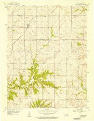 Bucyrus Kansas Historical topographic map, 1:24000 scale, 7.5 X 7.5 Minute, Year 1956