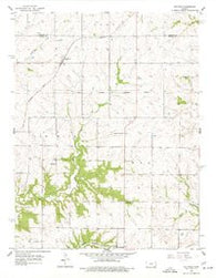 Bucyrus Kansas Historical topographic map, 1:24000 scale, 7.5 X 7.5 Minute, Year 1956