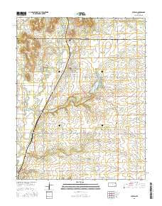 Buffalo Kansas Current topographic map, 1:24000 scale, 7.5 X 7.5 Minute, Year 2015