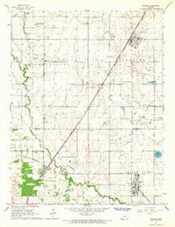 Buhler Kansas Historical topographic map, 1:24000 scale, 7.5 X 7.5 Minute, Year 1965